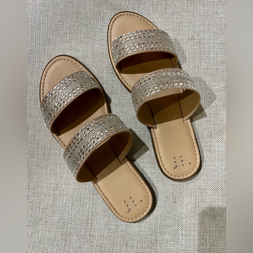 Target brand / never worn/ sparkle double strap